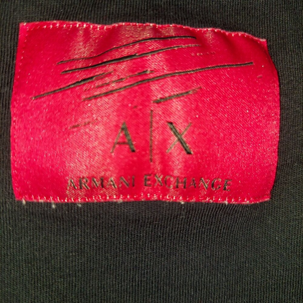 A | X Armani Exchange Black Tshirt Armani Sustainability Project A/X - Size M - Picture 4 of 6